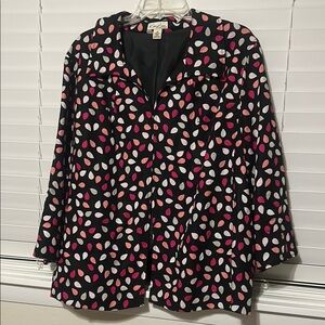 Kim Rogers woman - Colorful Leaf Pattern Jacket